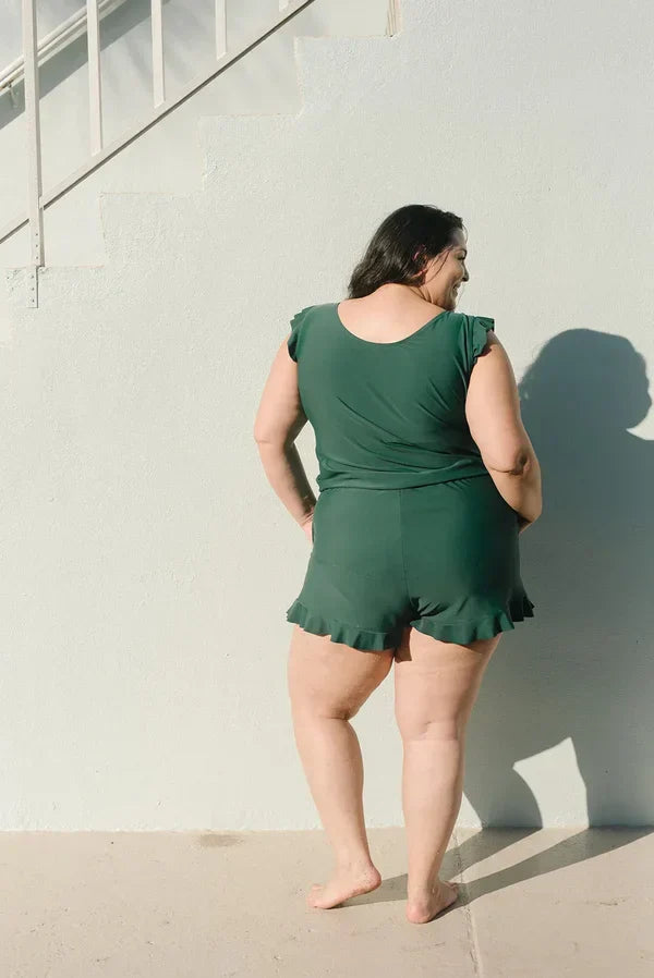 Icone™ SwimRomper: Badedrakt Romper Med Innebygd BH