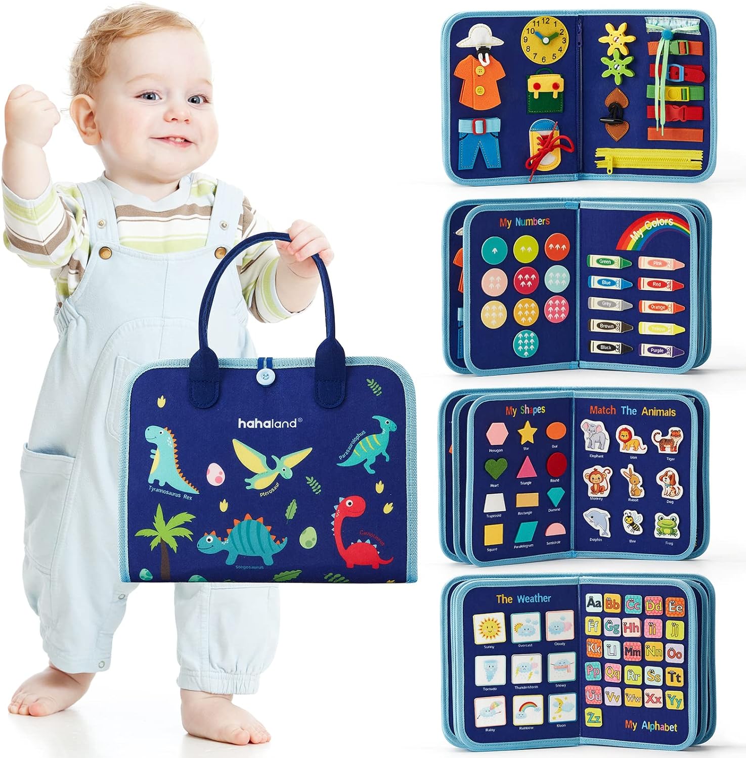 Kletshuts™ BusyBoard: Sensoriske Finmotoriske Ferdigheter Montessori Pedagogisk Busy Board