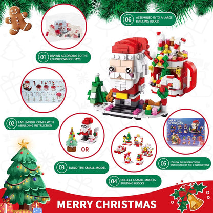 ChristmasBlocks: Jule Adventskalender Byggeklosser Sett