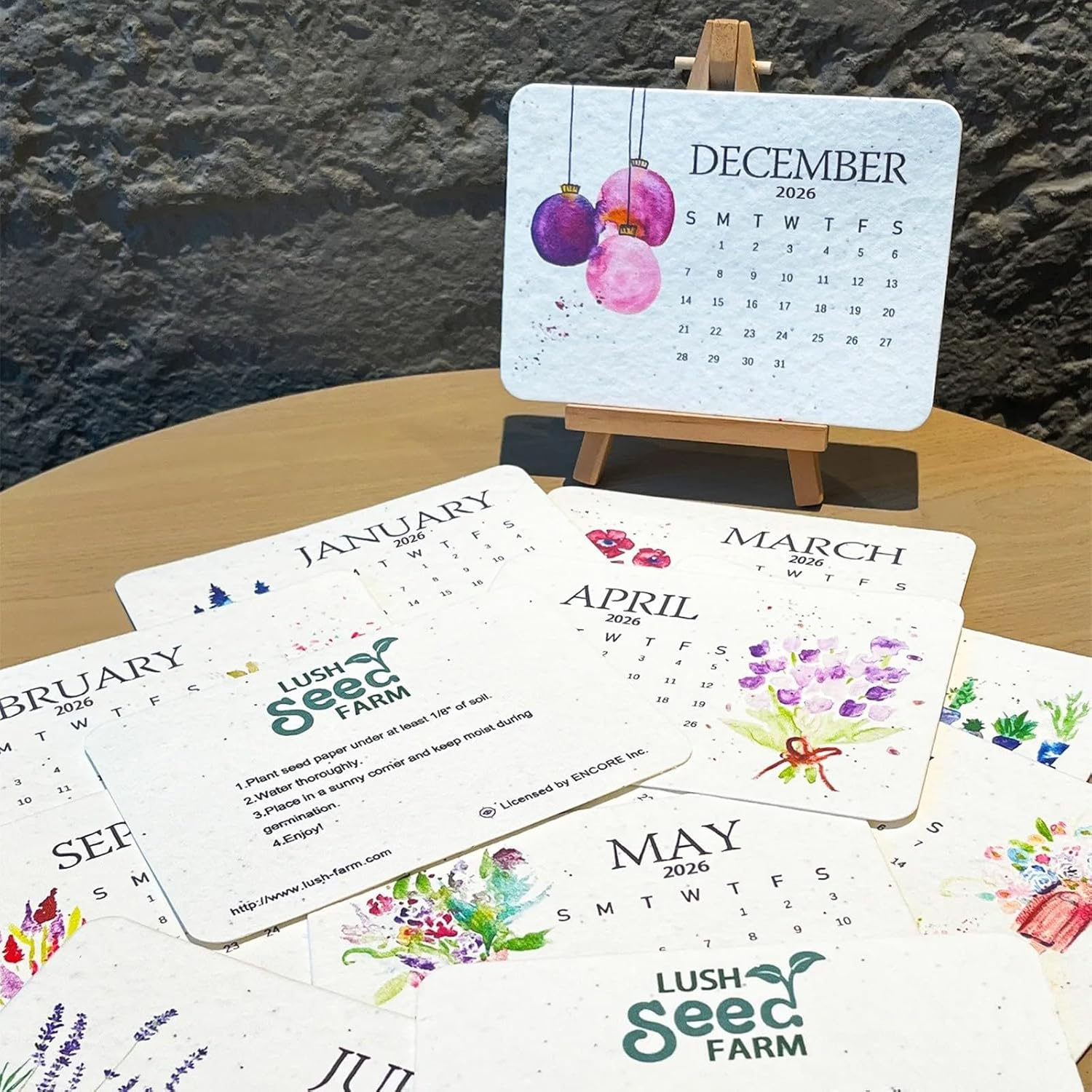 PaperSeeds: Miljøvennlig Kjærlighet 2026 Papir Frø Kalender