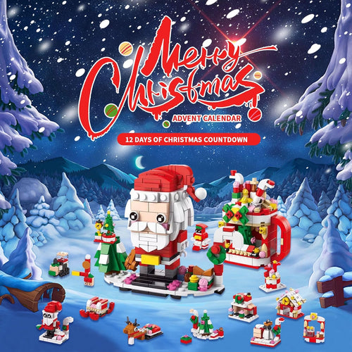 ChristmasBlocks: Jule Adventskalender Byggeklosser Sett