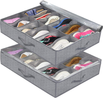 Globetrek° FootwearOrganizer: Plassmaksimering, Støvbeskyttelse, Skoorganisator med glidelås