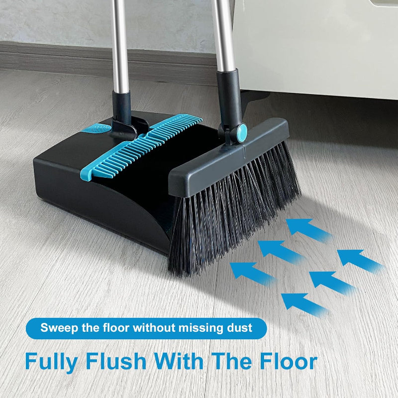 Cleaner Pro° FlexibleBroom: Justerbar Langt Håndtag Nem Opbevaring Fleksibel Fejeblad