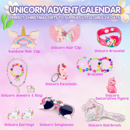 Kletshuts™ UnicornAdvent: Morsom Kreativ Jul Enhjørning Adventskalender