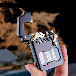 PowerLighter - Kraftig, Moderne Design, Vindtett Metall Lighter