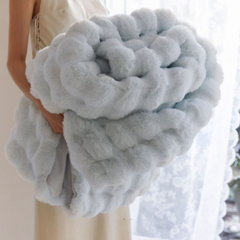 FluffyBlanket - Ekstra Tykt Sofa- og Seng Vinterteppe