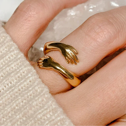 Jewelance™ HugRing 1+1 GRATIS: Justerbar Klemmering Promise Ring
