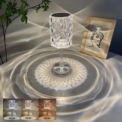 Ledsen™ SparkleLamp: Elegant Lysende Krystal Diamant Funkle Lampe