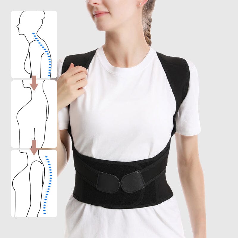 Icone™ CorrectionBelt: Justerbart rygg-holdningskorrigerende belte