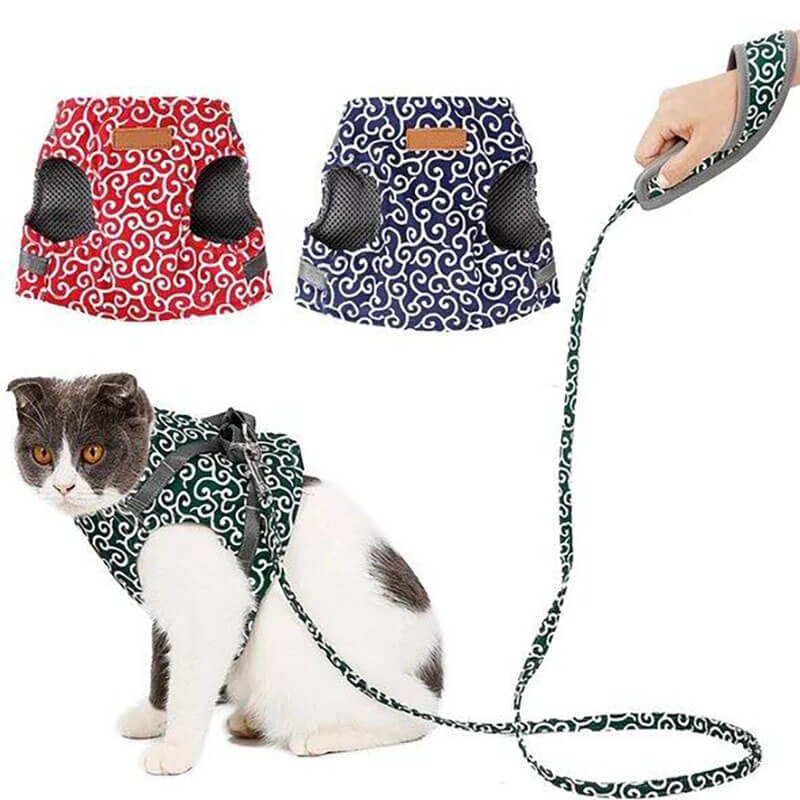 DogCatFri™ Leash - Anti-Break Away Vestsele og Båndsett