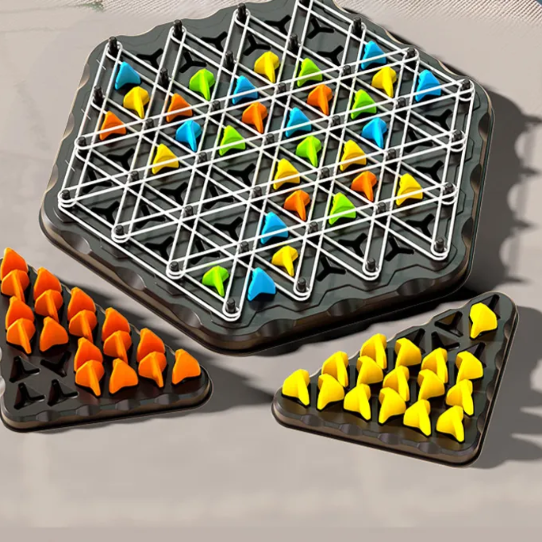 Kletshuts™ ThinkGame - Trekantkjede Strategi Og Duell Logikk Tenkespill
