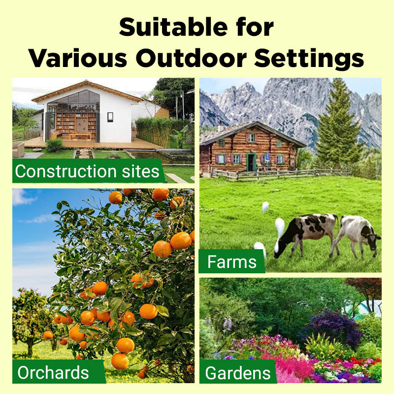 LightAlert - Dyreskremmende middel, advarselslys og lyd, solcelledrevet advarselsverktøy