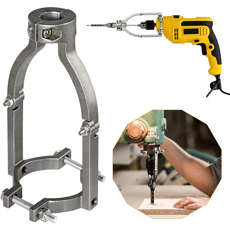 DrillBracket - Trebearbeiding Firkantet Hull Bor Bits Adapter Brakett