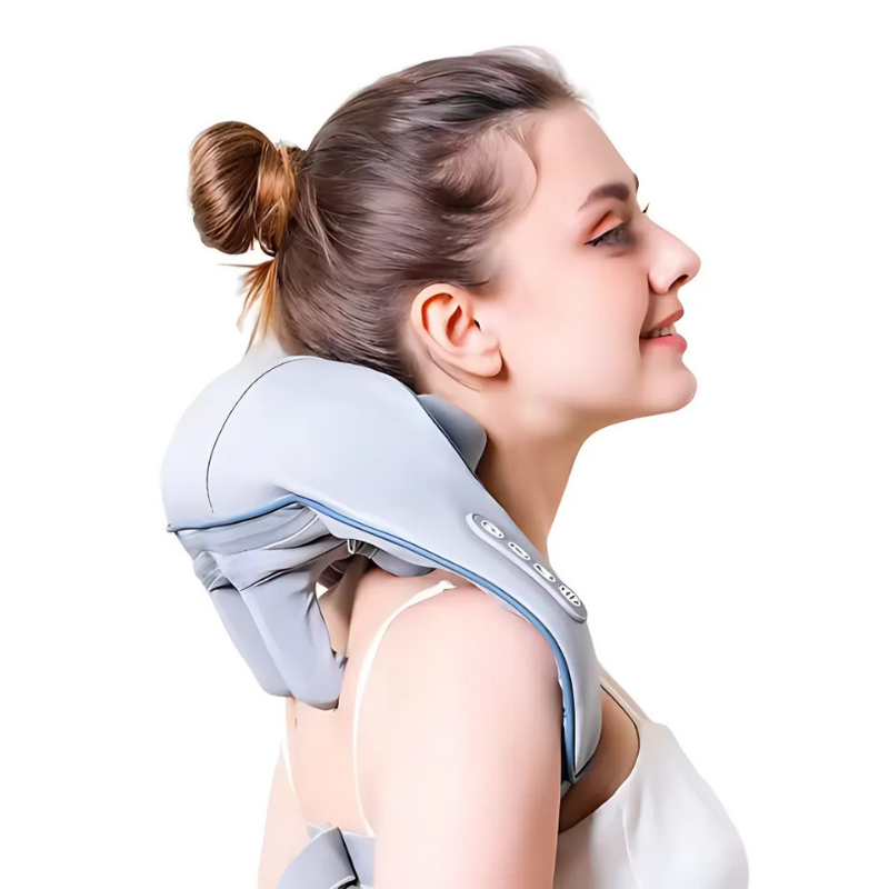 NeckMassager: Beroligende Varme Avslappende Nakke- og Skuldermassasjeapparat