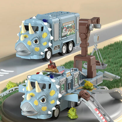 Kletshuts™ DinoTruck: Dinosaur Lastebil Lekesett Med Lys Og Musikk