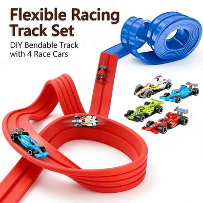 Kletshuts™ FlexibleRacer: Kreativt Byggbart DIY Fleksibelt Racerbanesett