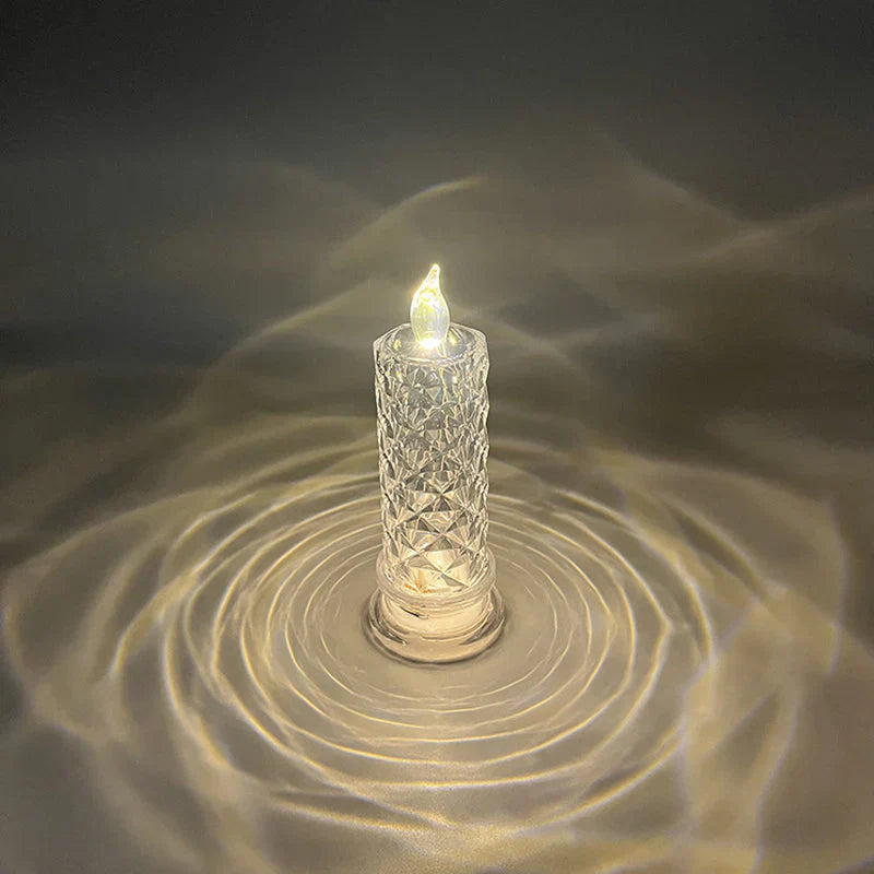 Ledsen™ CrystalCandle 1+1 GRATIS: Elegant Krystalllys Inspirert LED Bordlampe