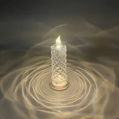 Ledsen™ CrystalCandle 1+1 GRATIS: Elegant Krystalllys Inspirert LED Bordlampe