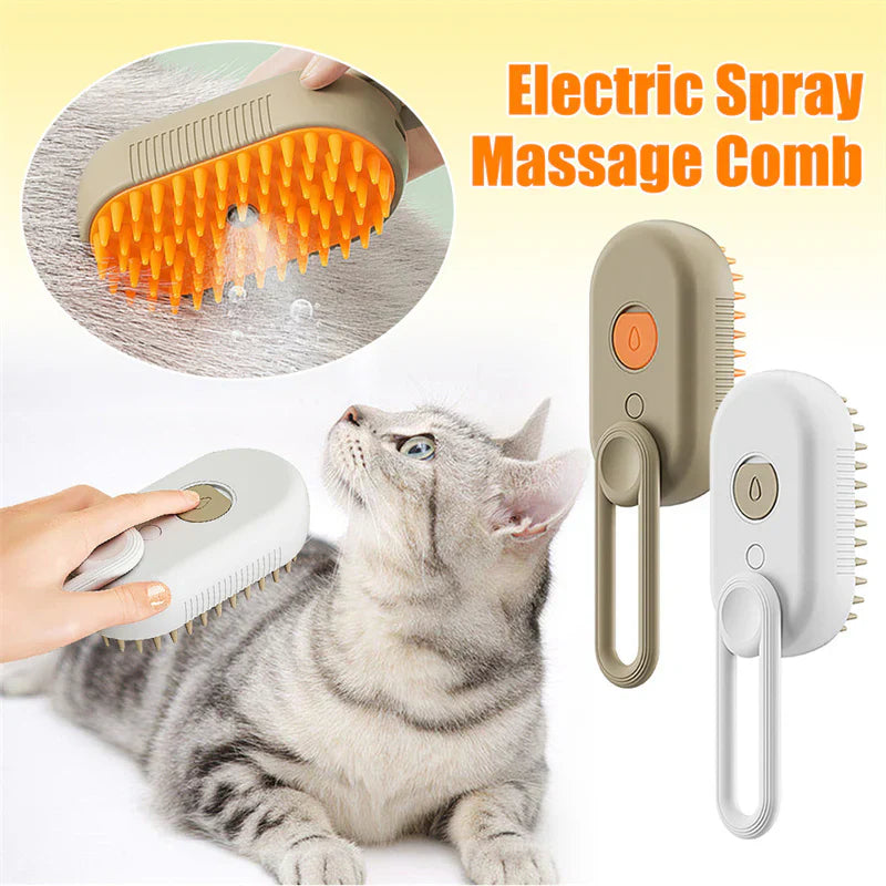 DogCatFri™ SteamBrush: Damp Kjæledyr Pleiebørste