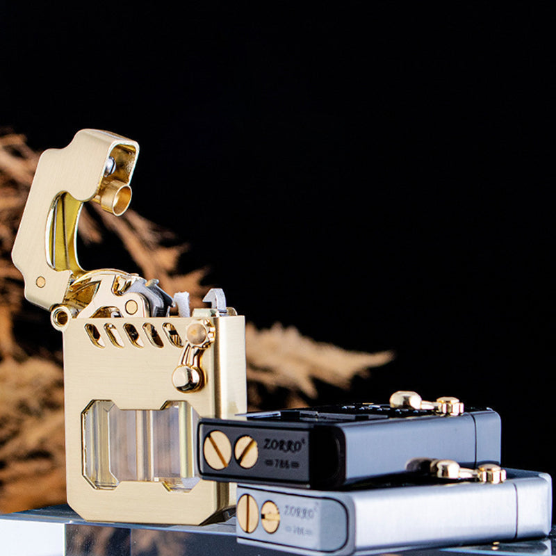 PowerLighter - Kraftig, Moderne Design, Vindtett Metall Lighter