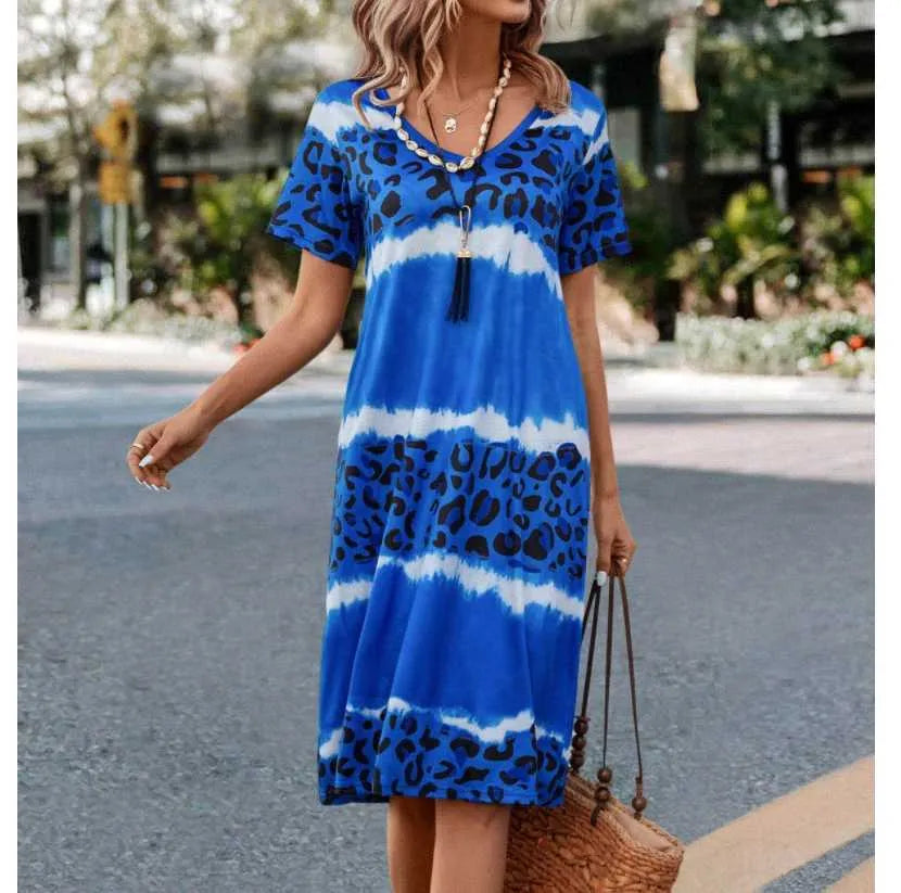 Icone™ LeopardDress: Dame Leopardprint Kjole