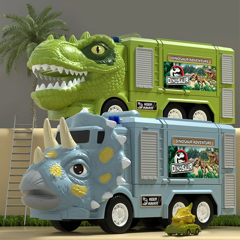 Kletshuts™ DinoTruck: Dinosaur Lastebil Lekesett Med Lys Og Musikk