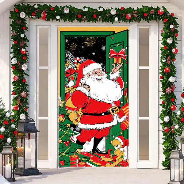 ChristmasDoor - Realistisk Juledekorasjon til Dør