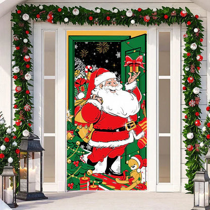ChristmasDoor - Realistisk Juledekorasjon til Dør