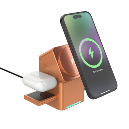 ChargingDock - 3 I 1 Magnetisk Trådløs Hurtig Opladnings Roterbar Dock
