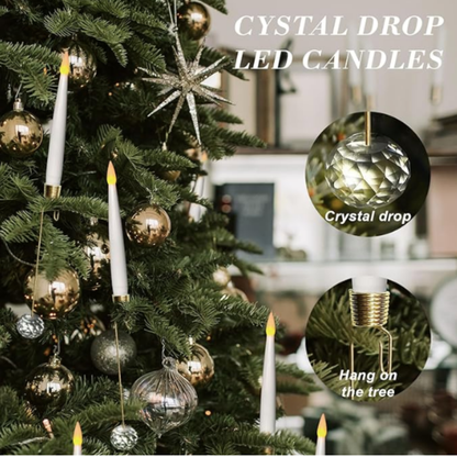 Ledsen™ ChristmasGlow: LED Magisk Juleglød Krystallkule Stearinlys