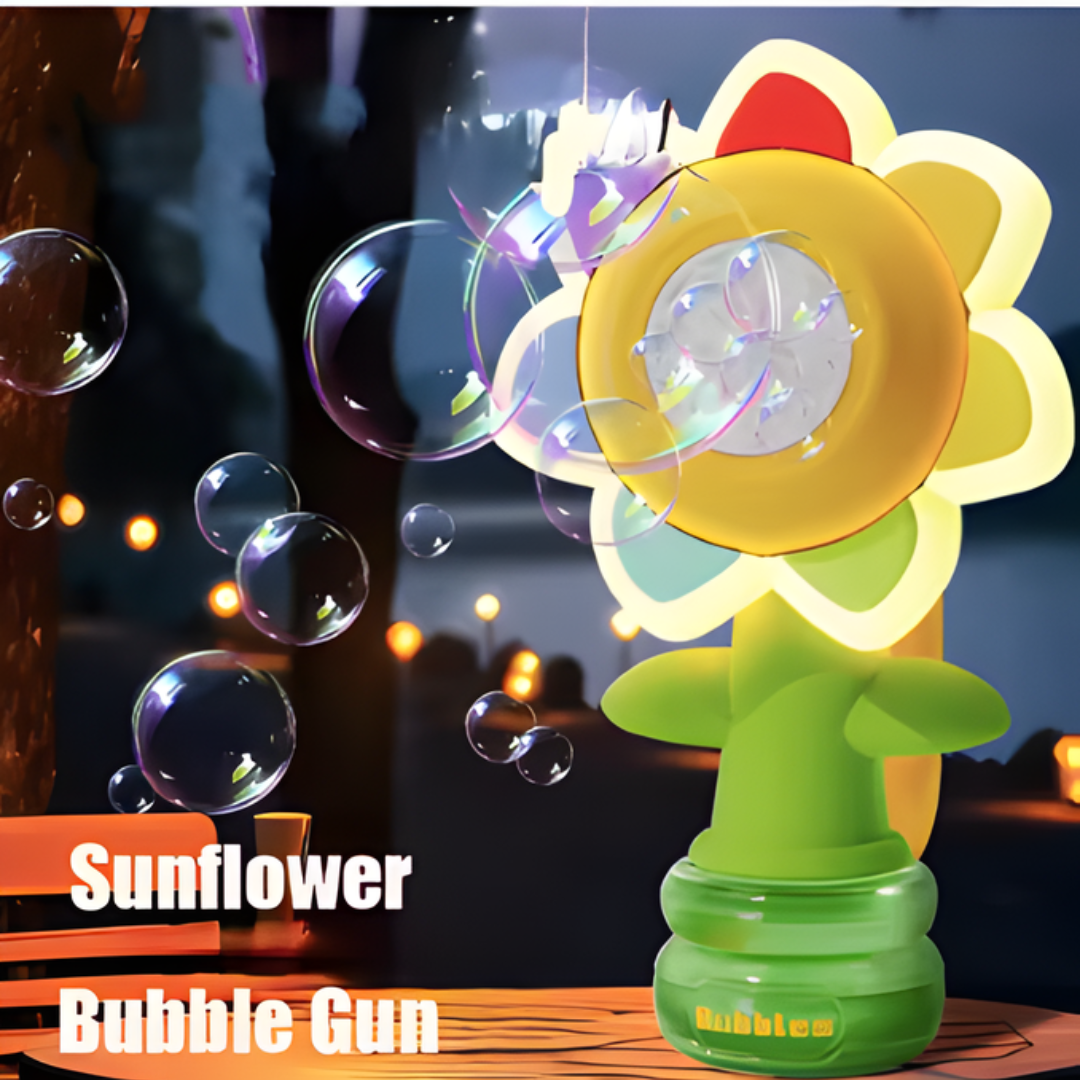 Kletshuts™ SunflowerBubble - Automatisk Solsikke Boble Blæser Maskine Legetøj