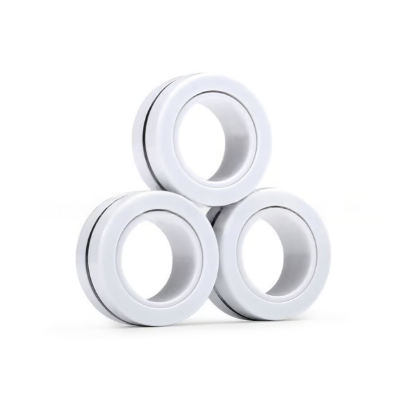 Kletshuts™ FidgetRing 1+1 GRATIS: Stressaflastende Fidget Magnetisk Spinner Ring Leg