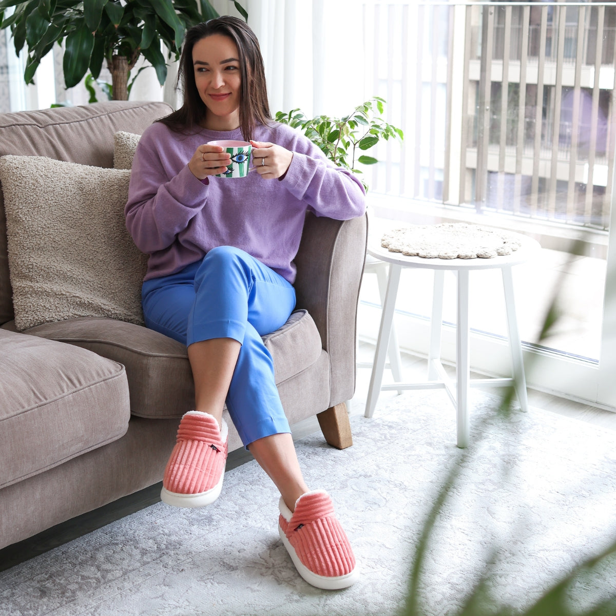 Happy™ CozySlippers: Unisex Vinter Fottøy Komfortable Varme Tøfler