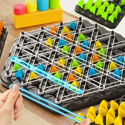 Kletshuts™ ThinkGame - Trekantkjede Strategi Og Duell Logikk Tenkespill