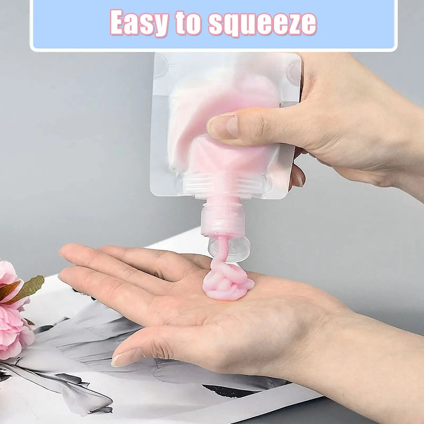 Globetrek° Pouches - Bærbar Gjennomsiktig Gjenfyllbar Væskepose