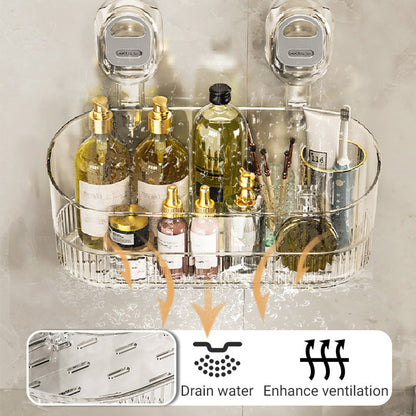 GlideHold® OrganizerRack: Organizer Oppbevaringshylle Med Vanndrenshull