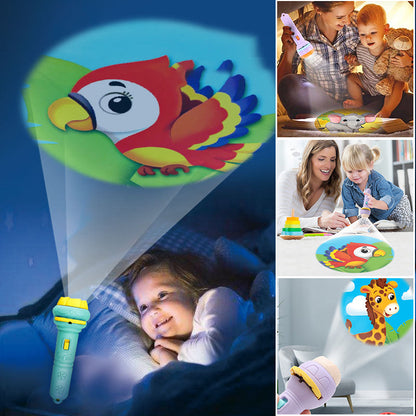 Kletshuts™ FlashlightProjector: Magisk Fortellerstund Lommelyktprojektor For Barn