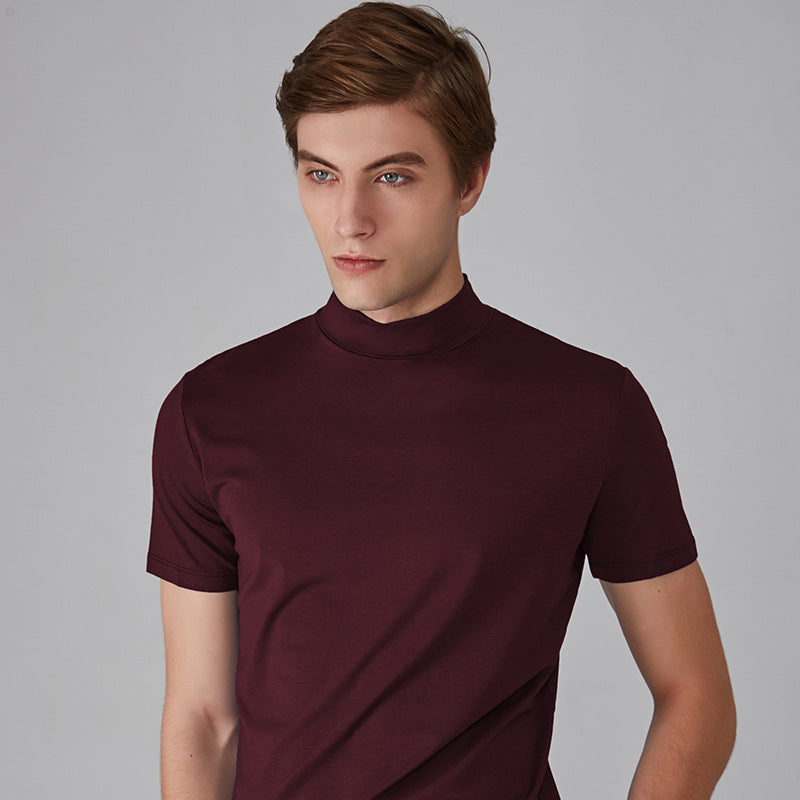 Icone™ FitShirt 1+1 GRATIS: Herre Smal Passform Høy Hals Avslappet Skjorte