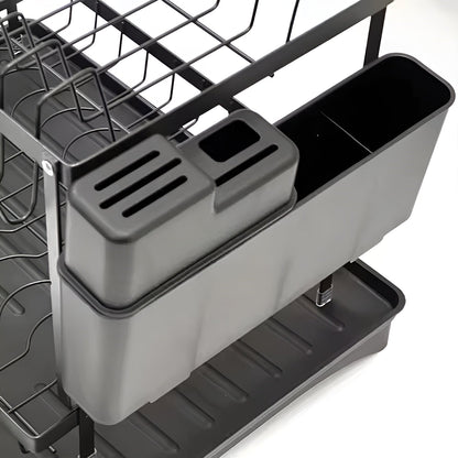 Globetrek° DishDrainer: Multi-Niveau Pladsbesparende Kjøkken Retter Dræne Arrangør