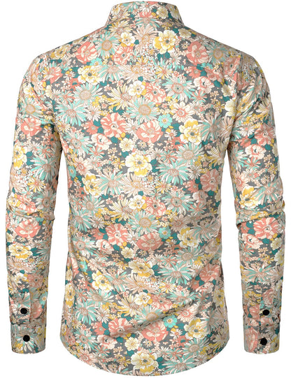 Icone™ FloralSleeve - Tidløs Klassisk Stil Floral Sleeve Print Top