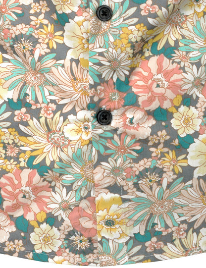 Icone™ FloralSleeve - Tidløs Klassisk Stil Floral Sleeve Print Top