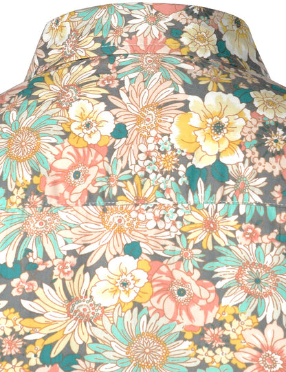 Icone™ FloralSleeve - Tidløs Klassisk Stil Floral Sleeve Print Top