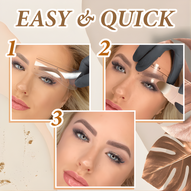 PerfectEyebrows™ 1+1 GRATIS – Hurtig Form Nem At Bruge Perfektionere Øjenbryn Stempel