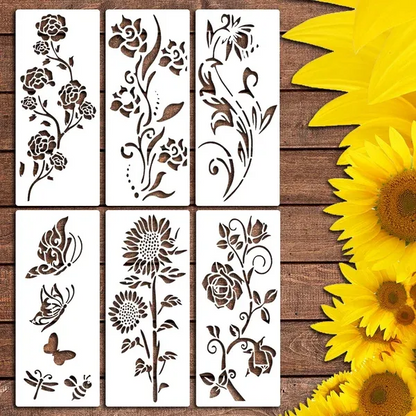 FlowerDecor - DIY Blomster Stensil Dekorasjon