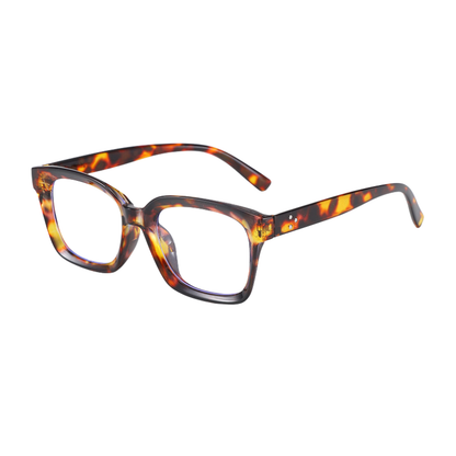 SquareEyewear 1+1 GRATIS - Blå Lys Beskyttelse Briller Firkant Ramme Øjenslid
