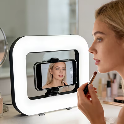 Ledsen™ StudioLight: Justerbart Rektangulært LED Studio Lys Med Telefonholder