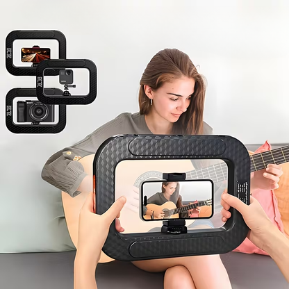 Ledsen™ StudioLight: Justerbart Rektangulært LED Studio Lys Med Telefonholder
