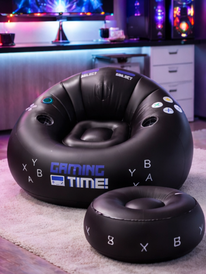 InflatableSeat: Enkel Oppbevaring Koselig Bærbar Gaming Oppblåsbar Stol