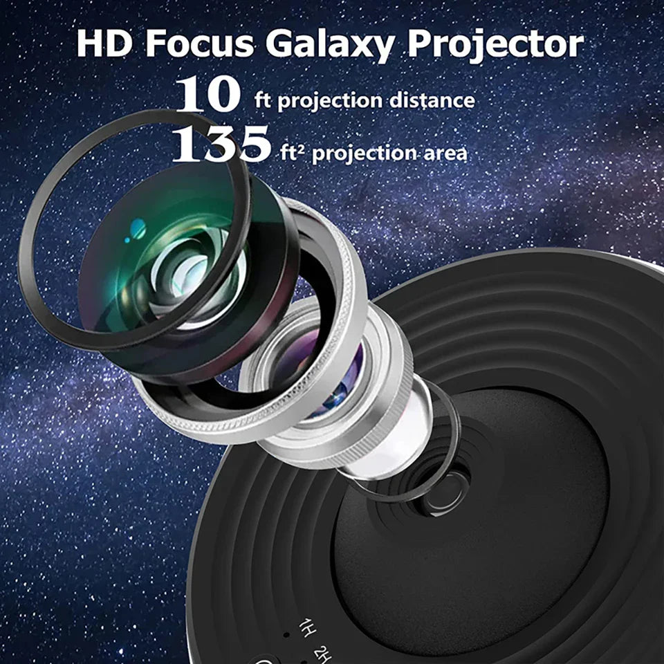 GalaxyProjector - 360° Roterende Galakse Nattlys