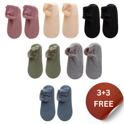 Happy™ LaceSocks: 6 Par Blonder Varm Ull Damesokker